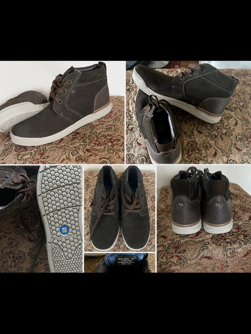 Nunn Bush KORE Men’s Brown Chukka Shoes Size 8W